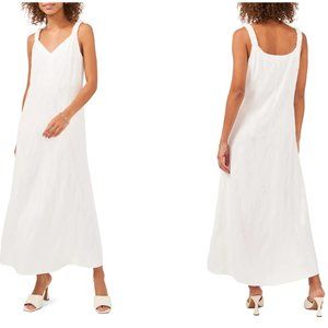 NWT Vince Camuto Jacquard Maxi Dress, Size XL, NEW, white maxi dress